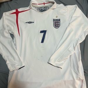 David Beckham England kit.